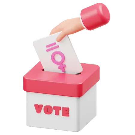 Women Suffrage  3D Icon