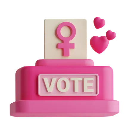 Women Suffrage  3D Icon