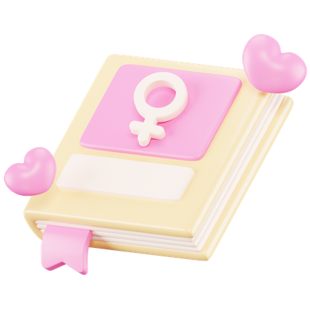 Womens Book  3D Icon