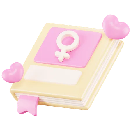Womens Book  3D Icon