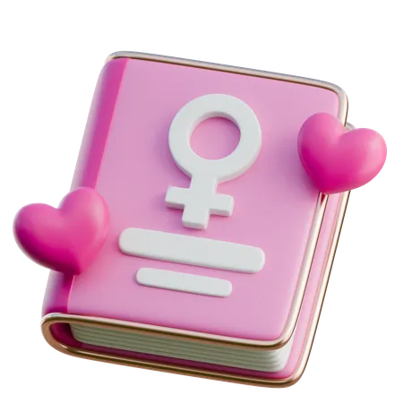 Womens Book  3D Icon