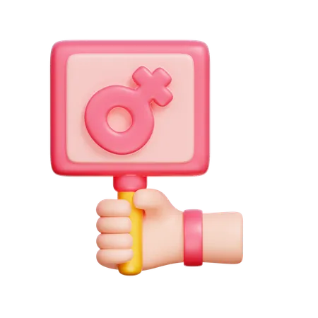 Women's Day Board  3D Icon