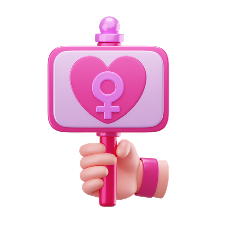 Women's Day Board  3D Icon