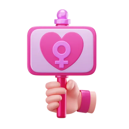 Women's Day Board  3D Icon