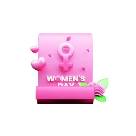 Womens Day Invitation  3D Icon