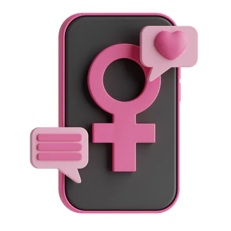 Womens Day Message  3D Icon