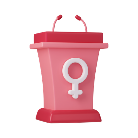 Womens Day Speech  3D Icon