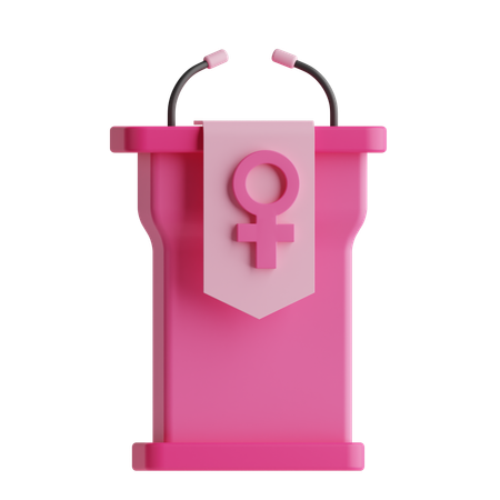 Womens Day Speech  3D Icon