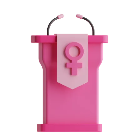 Womens Day Speech  3D Icon