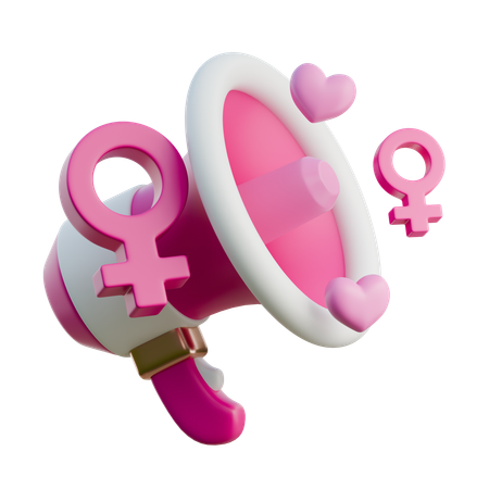 Womens Day Speech  3D Icon