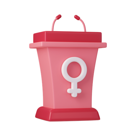 Womens Day Speech  3D Icon