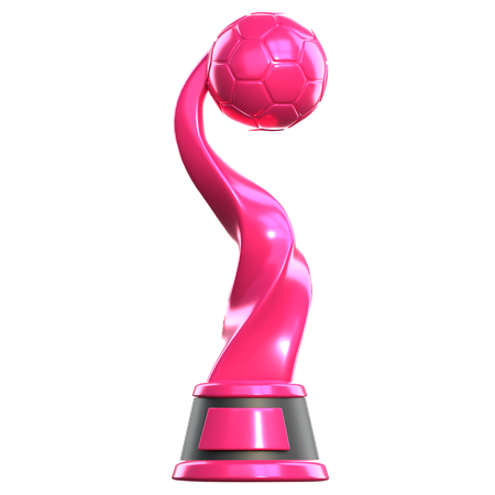Womens Football Cup  3D Icon