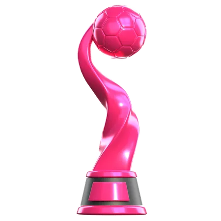Womens Football Cup  3D Icon