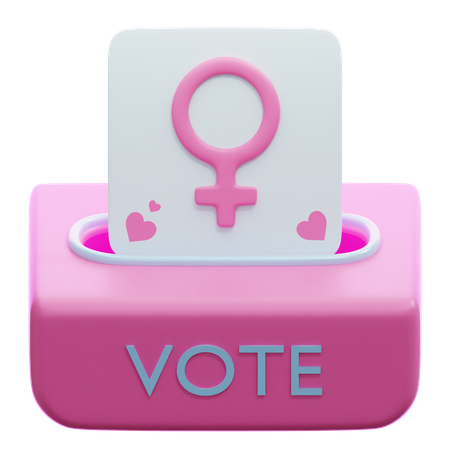 Womens Suffrage  3D Icon