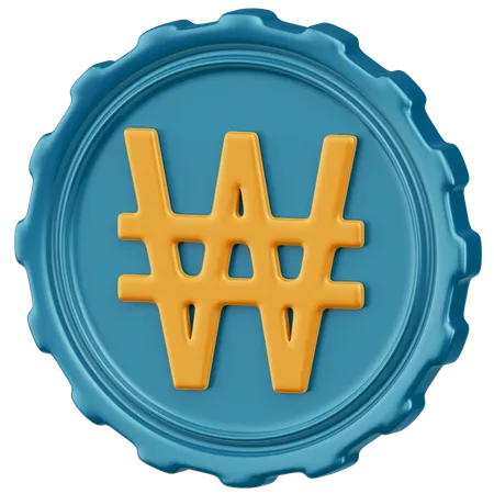 Won  3D Icon