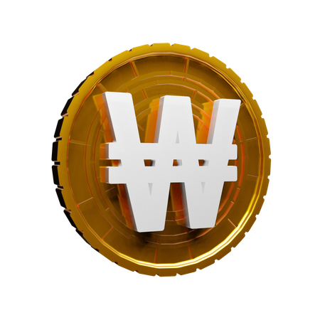 Won  3D Icon