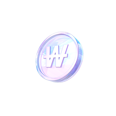 Won Coin  3D Icon