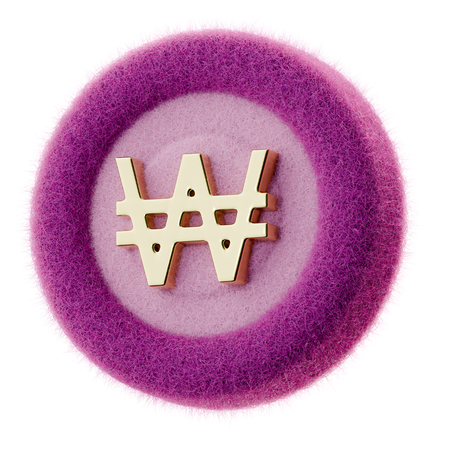 Won Coin  3D Icon