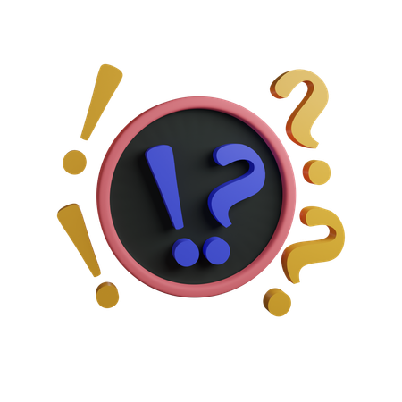 Wondering question mark  3D Icon