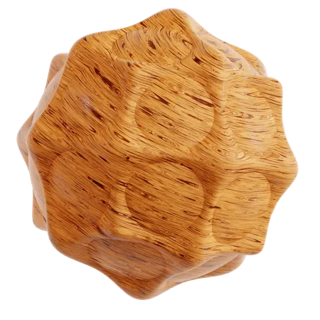 Wood Abstract Shape  3D Icon