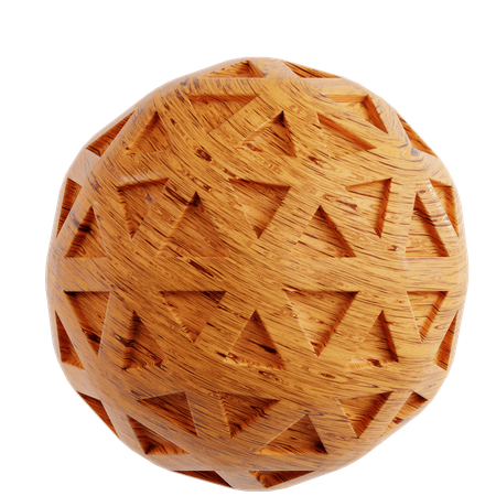 Wood Abstract Shape  3D Icon