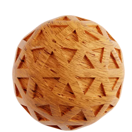 Wood Abstract Shape  3D Icon
