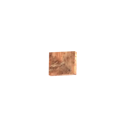 나무 블록 벽돌 모양  3D Icon