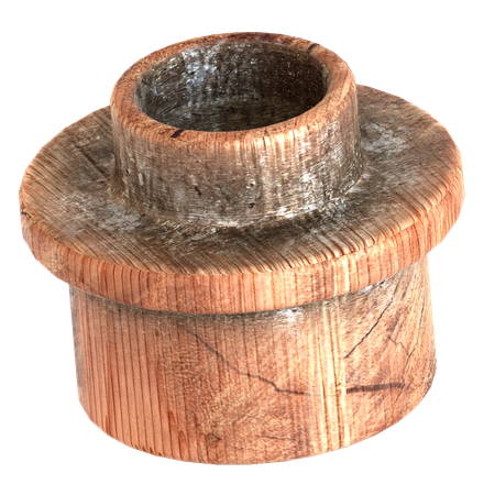 나무 블록 벽돌 모양  3D Icon