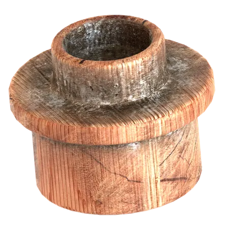 나무 블록 벽돌 모양  3D Icon