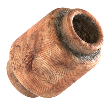 나무 블록 벽돌 모양  3D Icon