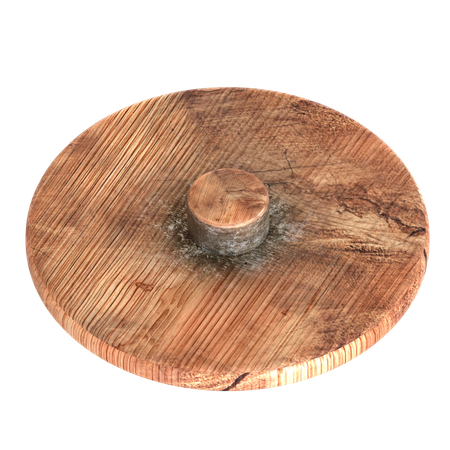 나무 블록 벽돌 모양  3D Icon