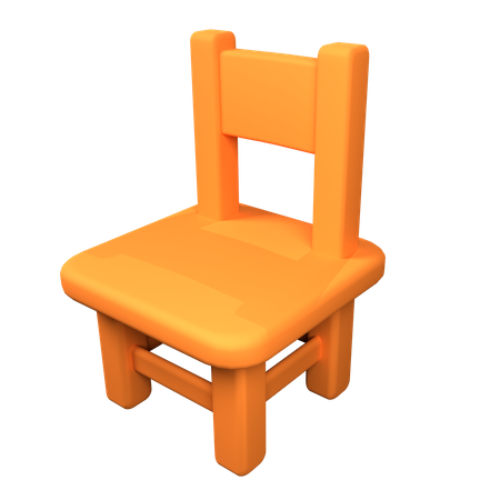 Wood Chair  3D Icon