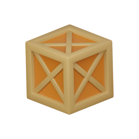 Wood crate  3D Icon