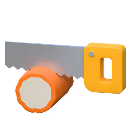 Wood Cutting Saw  3D Icon