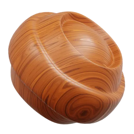 Wood Grain Curves Suitable For Interior Design  3D Icon