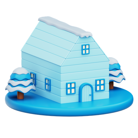 Wood House  3D Icon