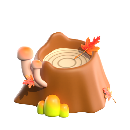 Wood Log  3D Icon