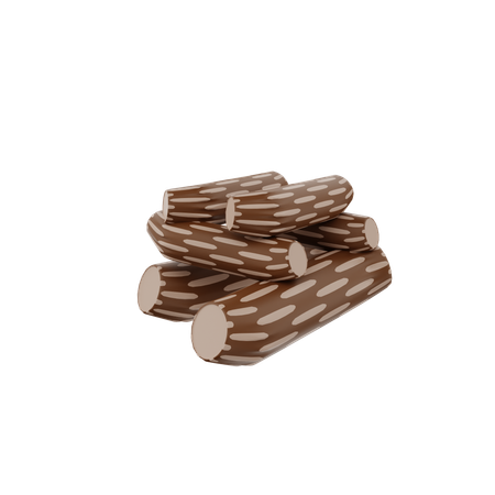 Wood Log  3D Icon