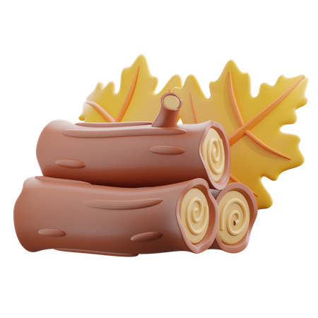 Wood Log  3D Icon