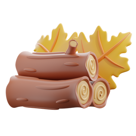 Wood Log  3D Icon