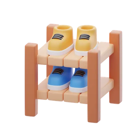 Wood Rack  3D Icon