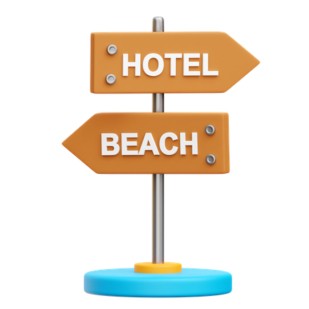 Wood Sign  3D Icon