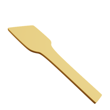 Wood Spoon 3D Illustration