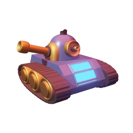 Wood Tank  3D Icon