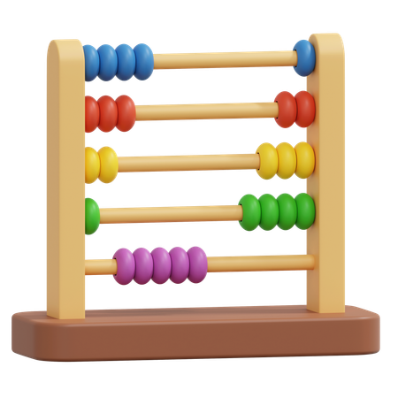 Wooden Abacus  3D Icon