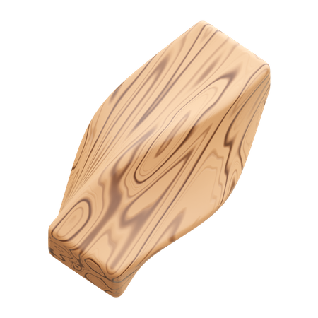 Wooden Abstract Shape  3D Icon