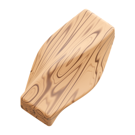 Wooden Abstract Shape  3D Icon