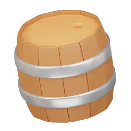 Beer Barrel 3 D Icon 3D Icon