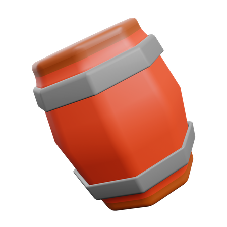 Wooden Barrel  3D Icon