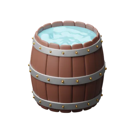 Wooden barrels  3D Icon